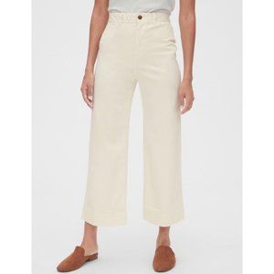 Gap High Rise Wide Leg Pants - Ivory